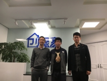 熱烈祝賀樂清楊總、尹總、王總成功加盟創(chuàng)綠家！